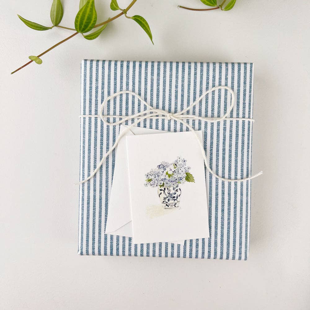 Hydrangea bouquet mini notecard