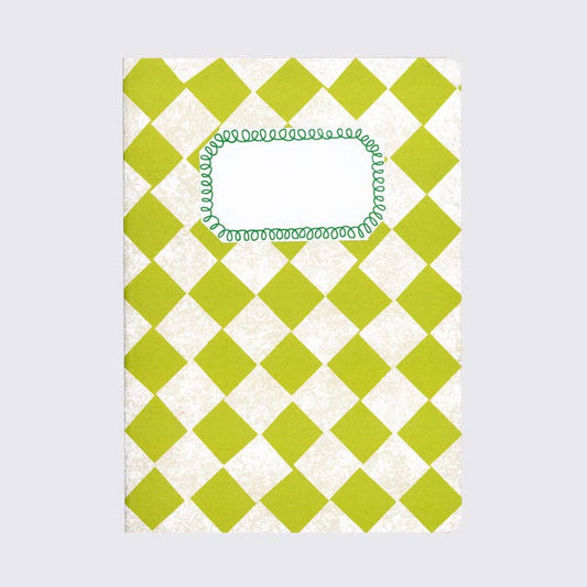 Lime Green Chequered A5 Sketchbook