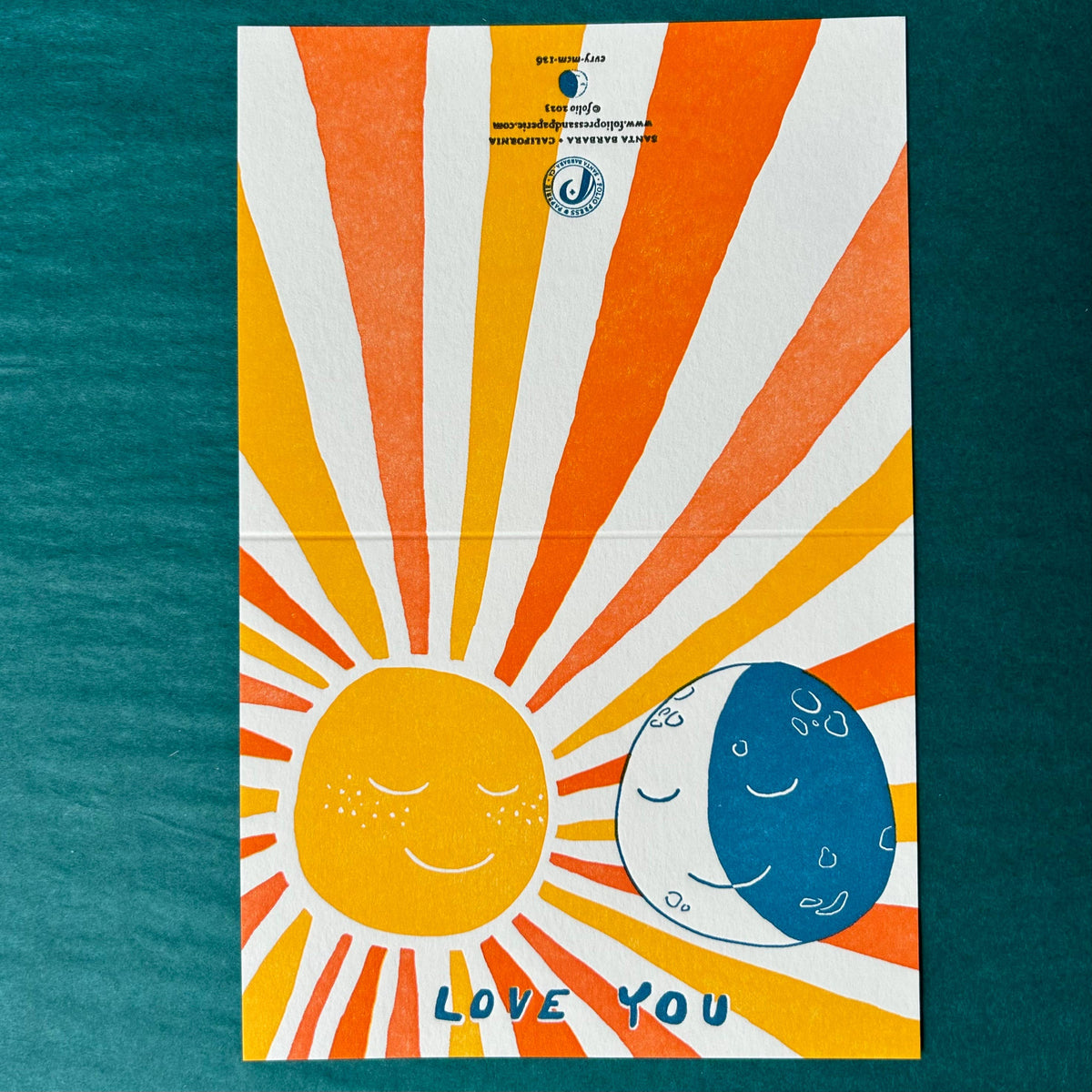 Sun and Moon Love Card