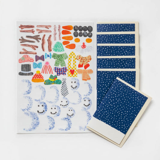 Make Your Own Christmas Cards' Snowman Set