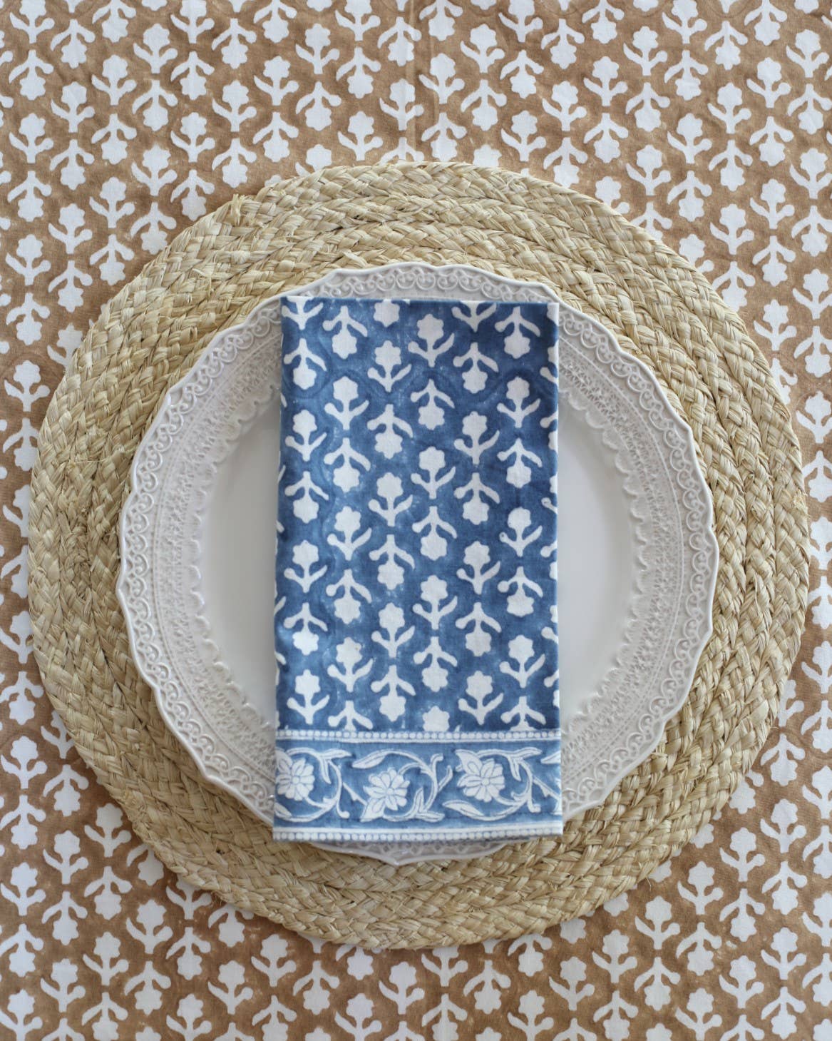 Indigo Napkin Charlotte, Set of 4
