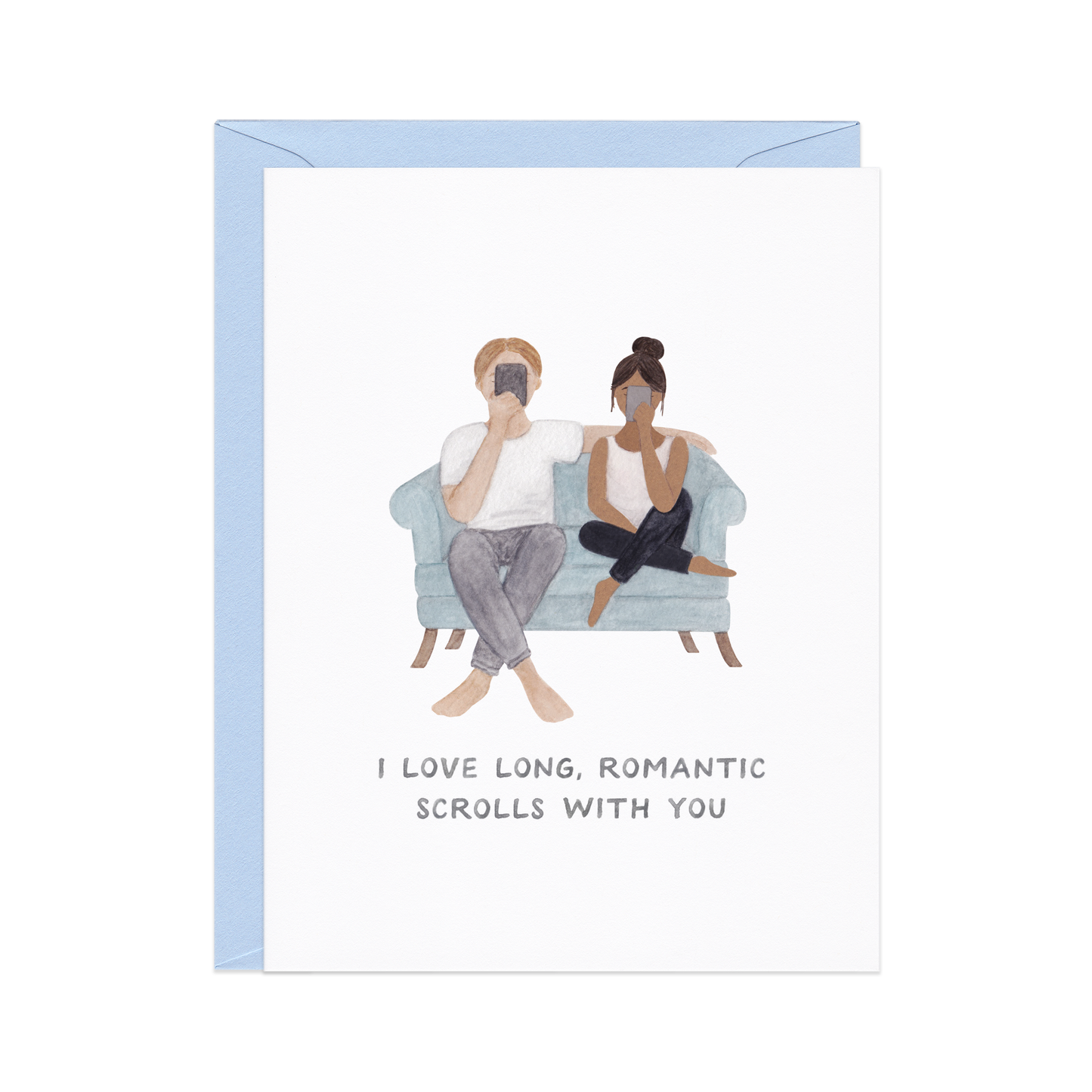 Long Romantic Scrolls — Love Card