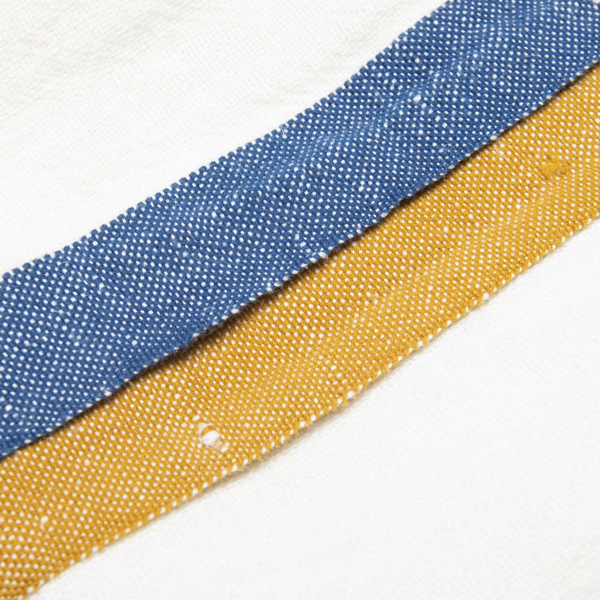 Paris White - Blue/Mustard Tea Towel 20x30