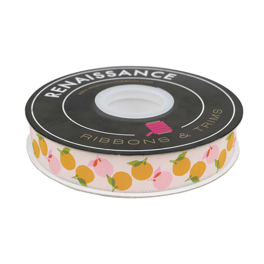 Best Day - Oranges in Natural 7/8" - by Melody Miller - 5 Yard Spool