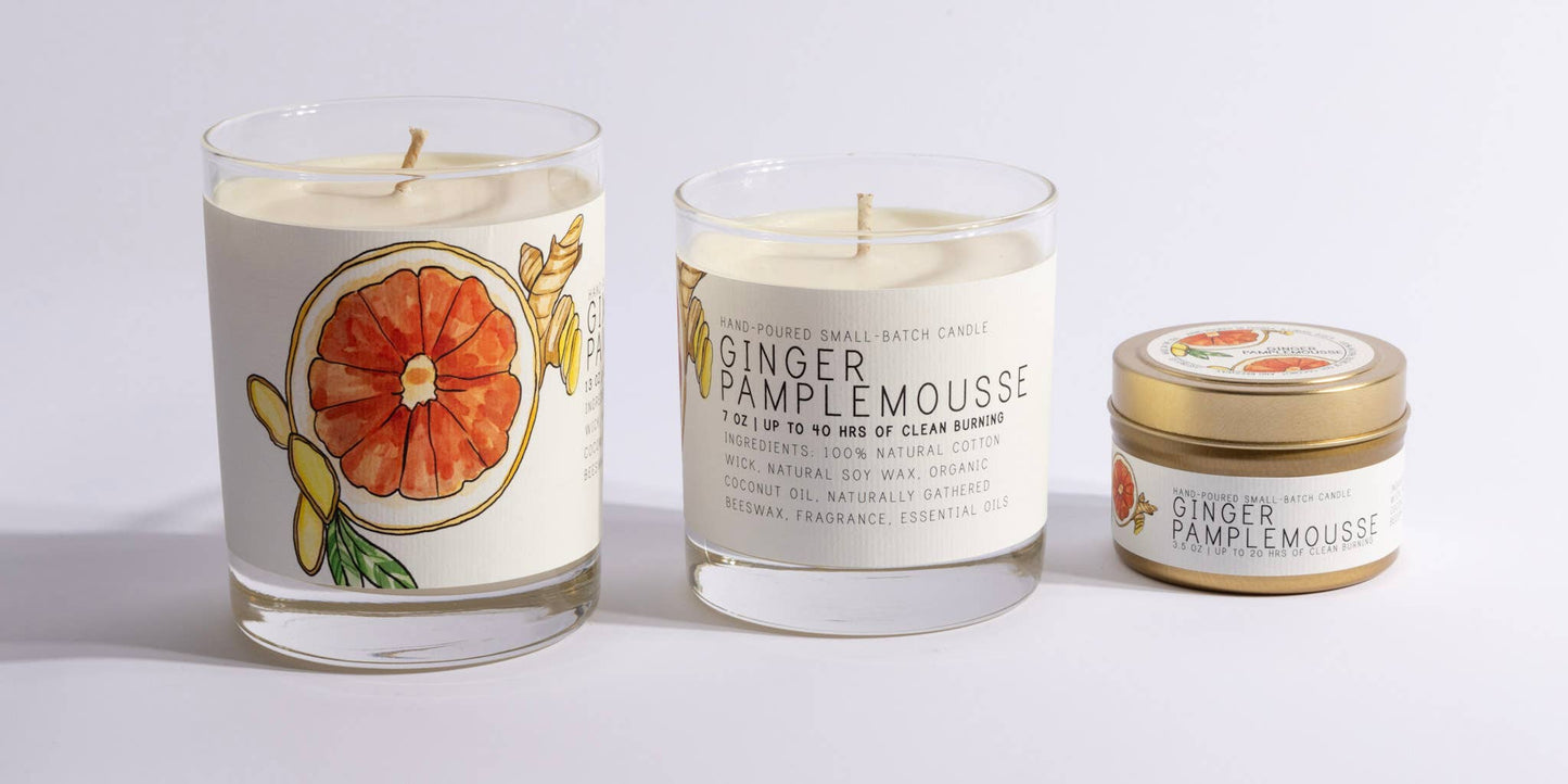 Ginger Pamplemousse - Large Glass Candle