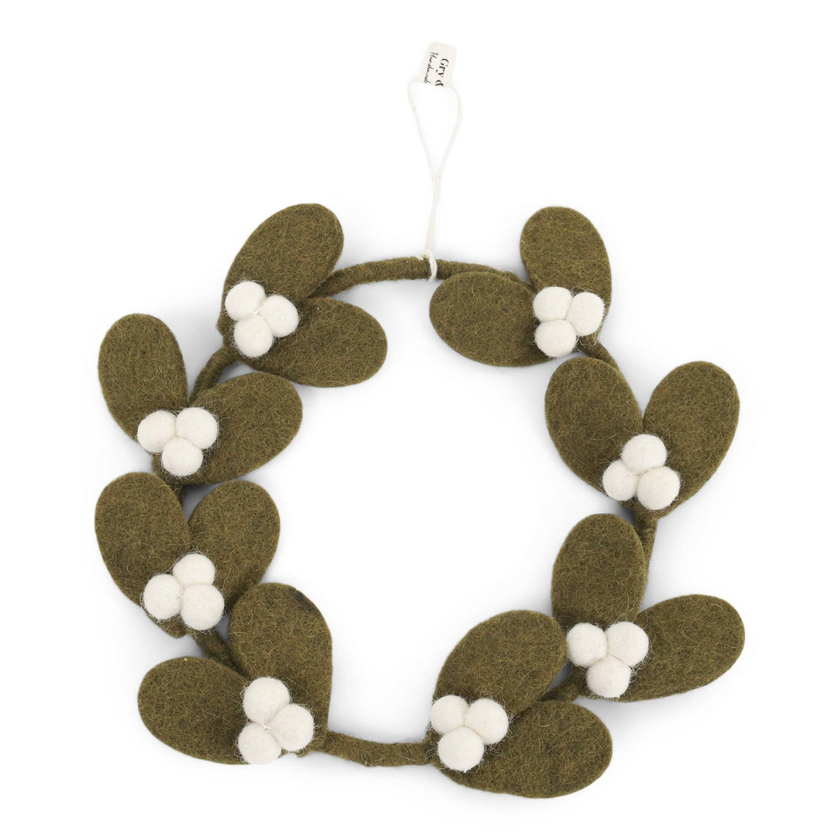 Mistletoe Wreath Dark Green - Small