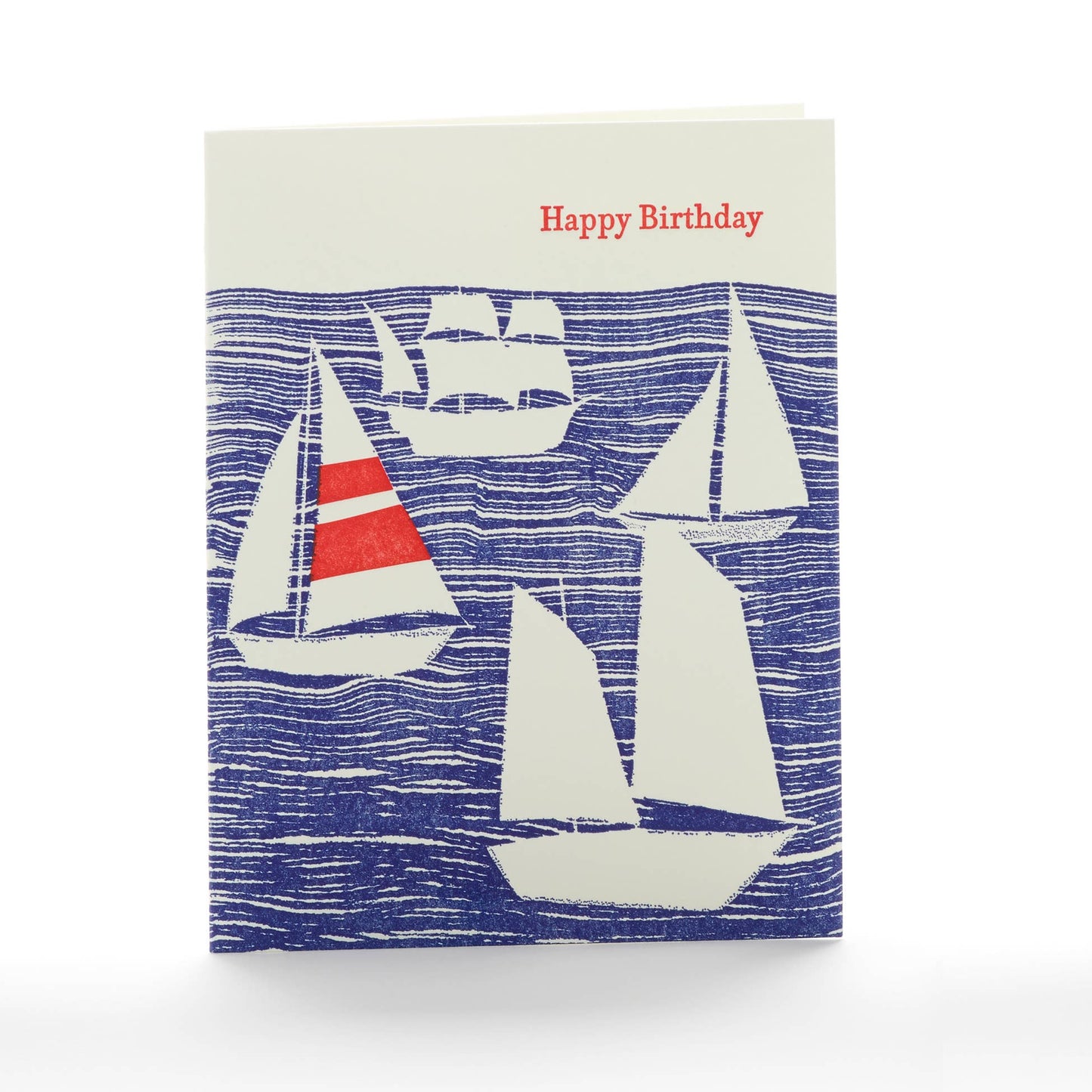Sailboats Birthday Notecard