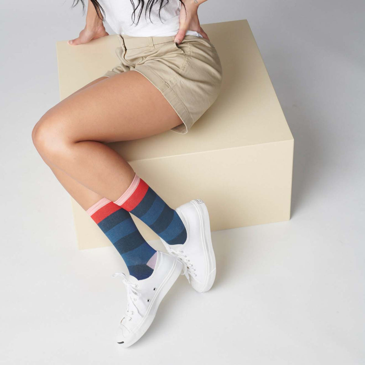 Fillmore Blue Striped Socks