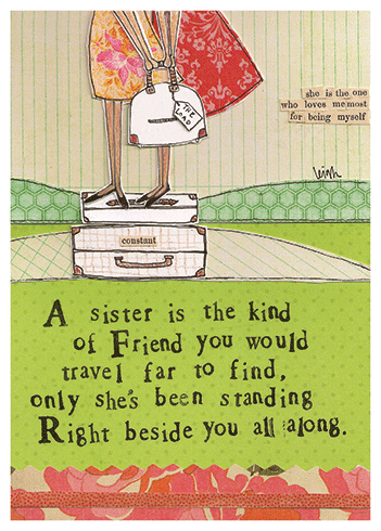 Sister Celebrate Greeting Card 4.5 X 6.25"