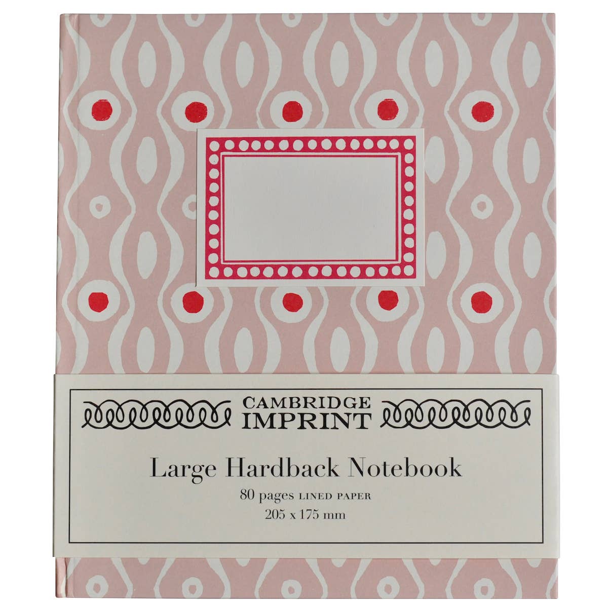 Large Hardback Notebook Persephone Pink and Raspberry