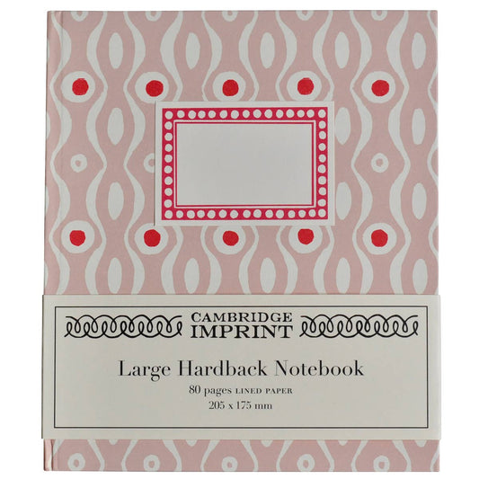 Large Hardback Notebook Persephone Pink and Raspberry