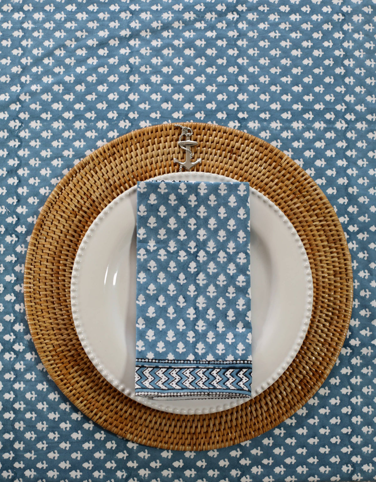 Tablecloth Anouk Blue: 60x92