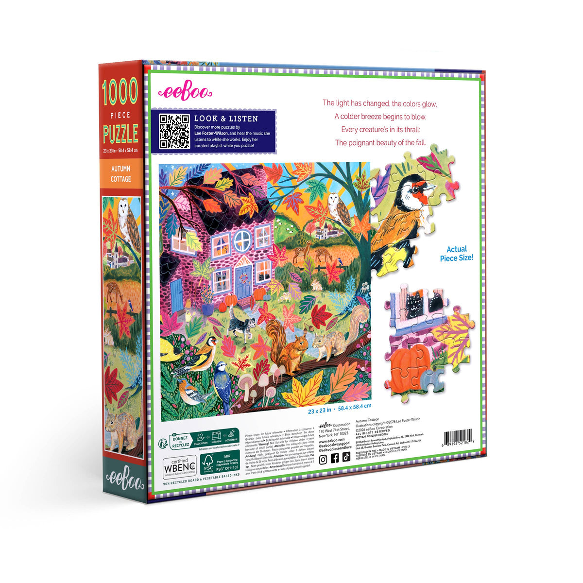 Autumn Cottage 1000 Piece Puzzle