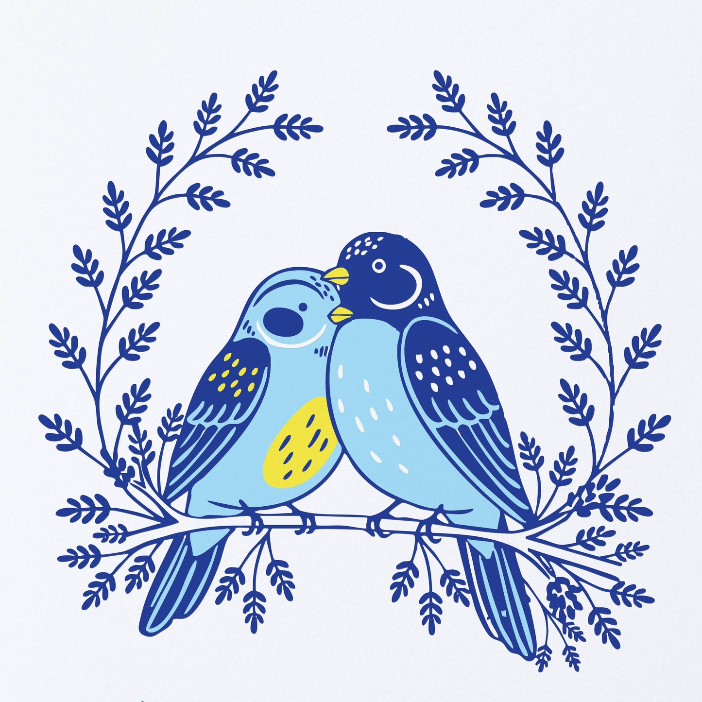 Anniversary Birds Greeting Card