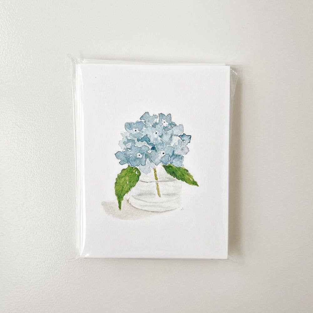 Hydrangea notecards: Set of 8