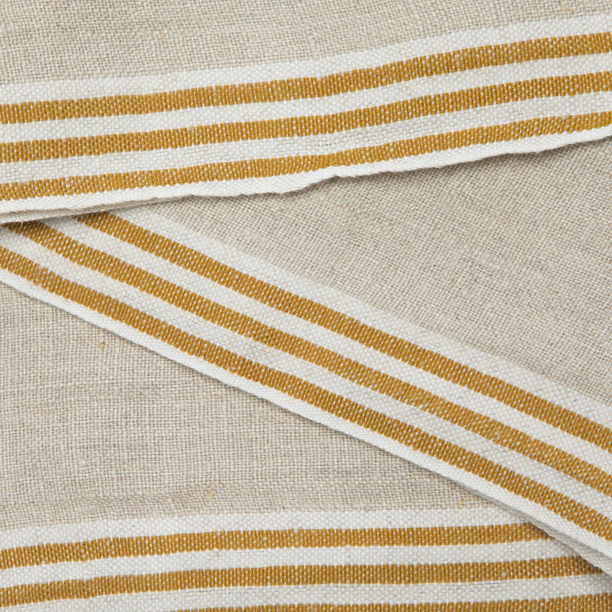 Alsace Natural & Mustard Napkins 20x20 - Set of 4
