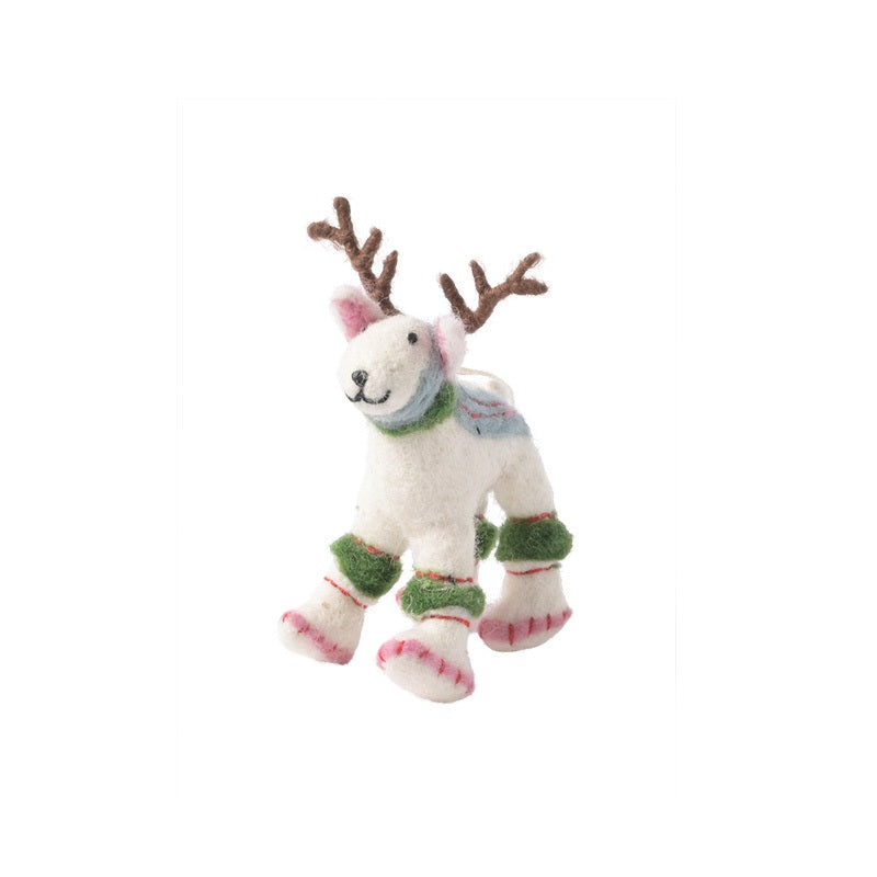 Lapland Reindeer Wool Ornament