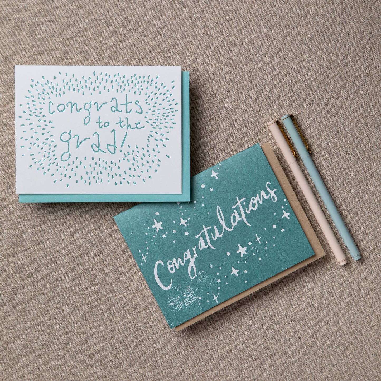 Congrats Grad - Letterpress Graduation Card