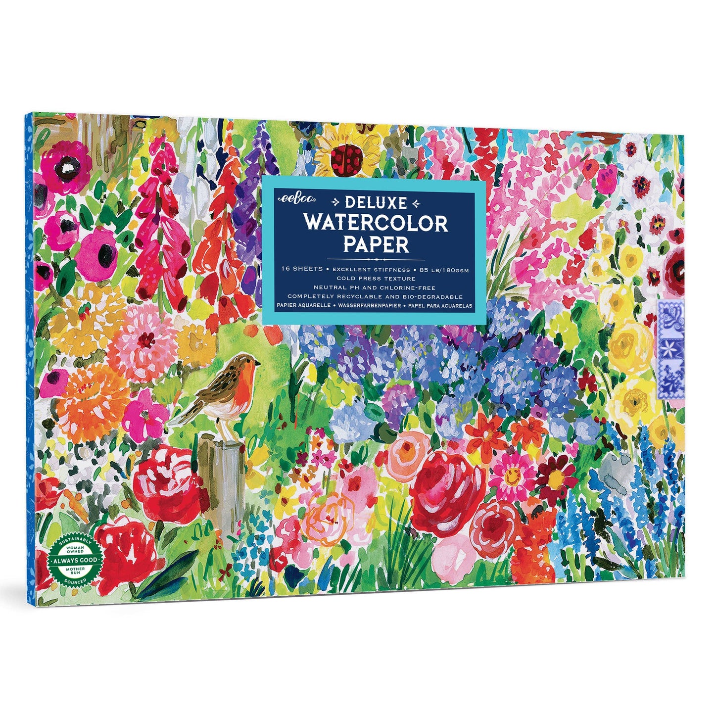 Seaside Garden Watercolor Pad - eeBoo