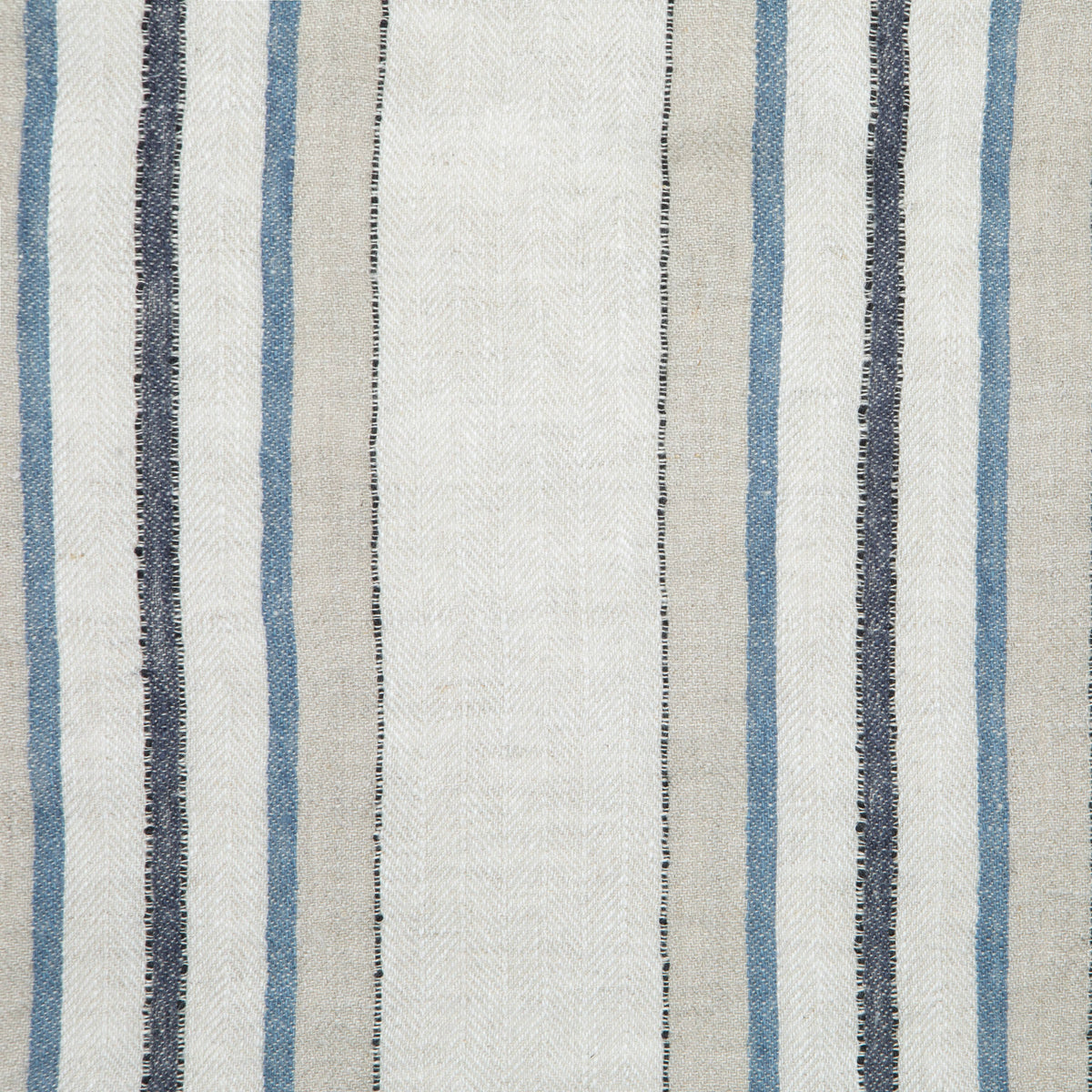 Trio Stripe Napkins - Natural Blue 20x20 - Set of 4