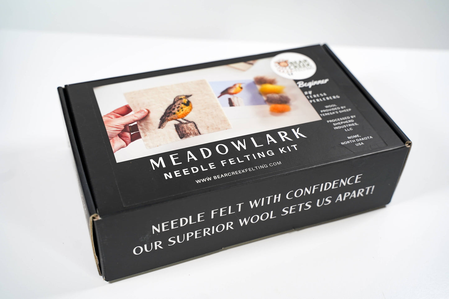 Meadowlark Painting with Wool Needle Felting Kit