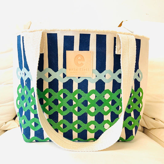 Oslo Tote Bag Heavy Canvas: Navy / Long Straps / Short Straps