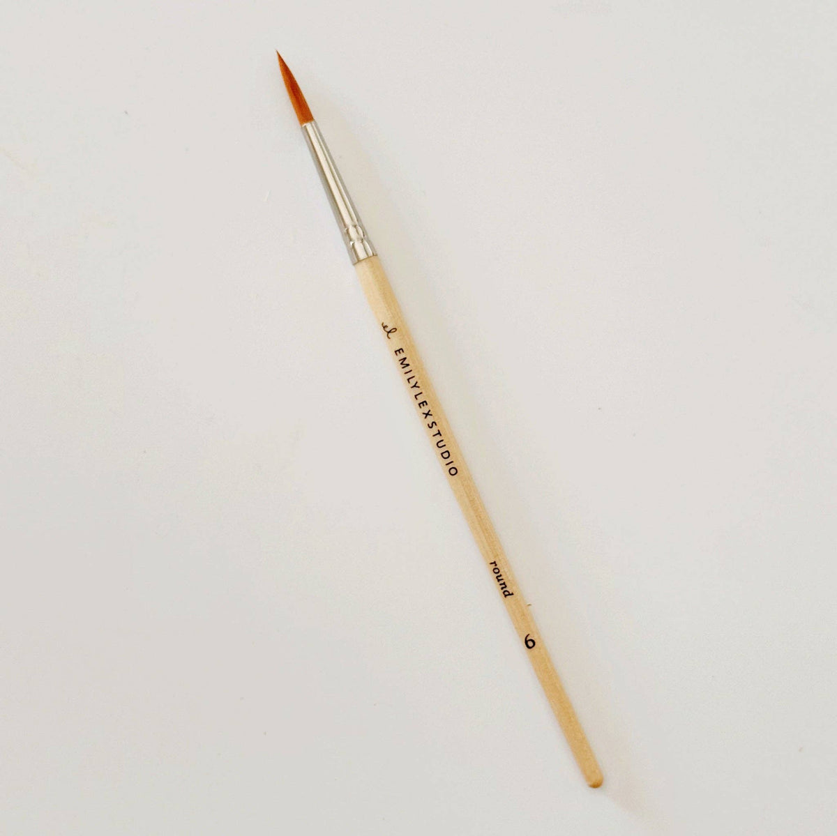 Emily Lex Watercolor paintbrush set of five wood brushes