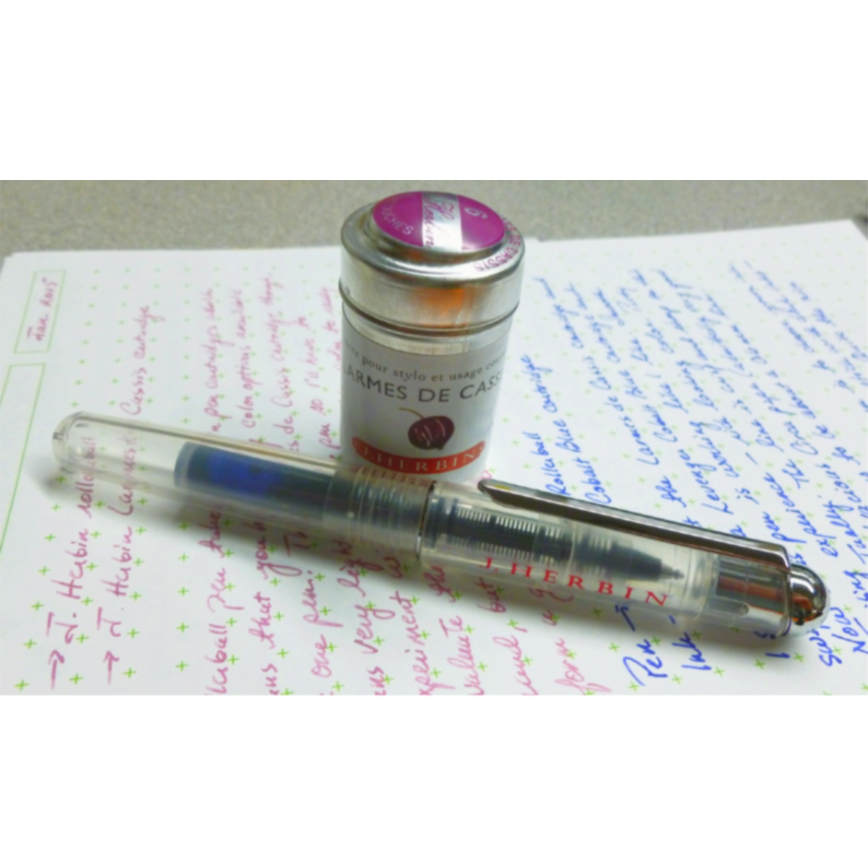Herbin Rollerball Pen - For Cartridge or Converter: Demonstrator Pen for Cartridges