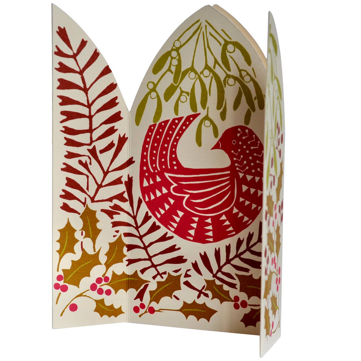Extra Special Triptych Card Hidden Winter Bird