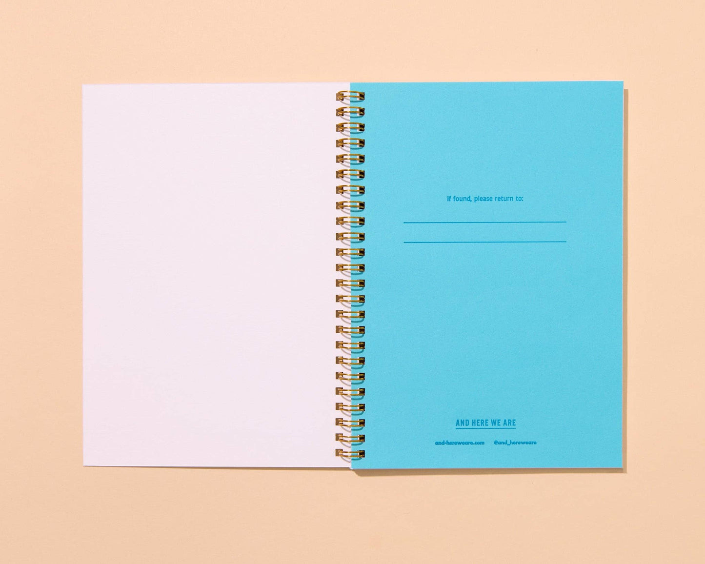 Letterpress A5 Spiral Notebook—Rainbow Trout