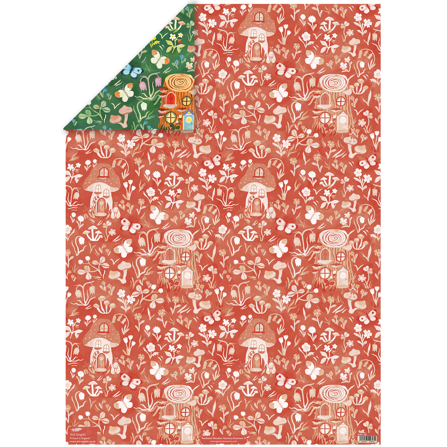 2 Toadstool Meadow Wrap Sheets