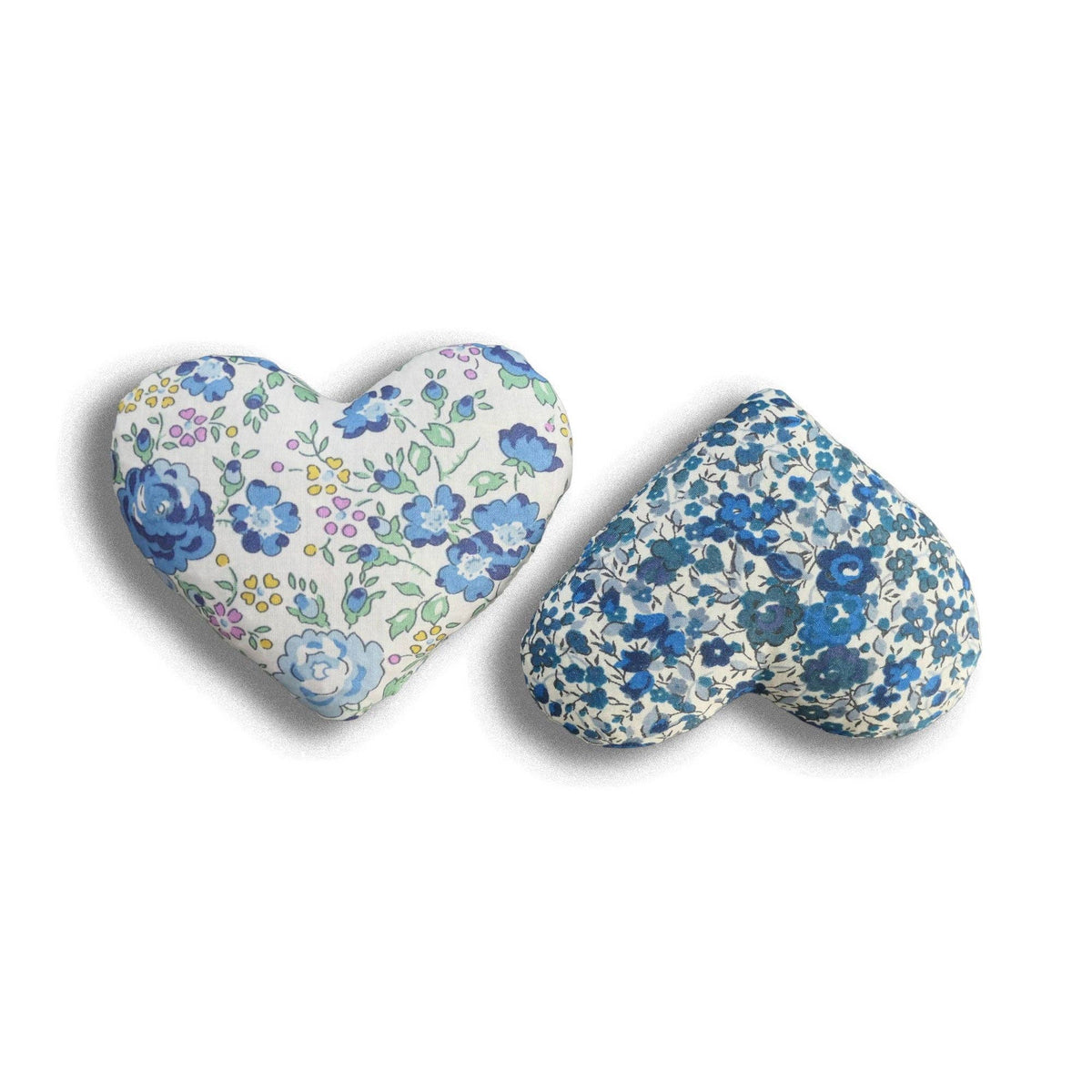 Box of 2 Cotton Lavender Hearts - True Blue