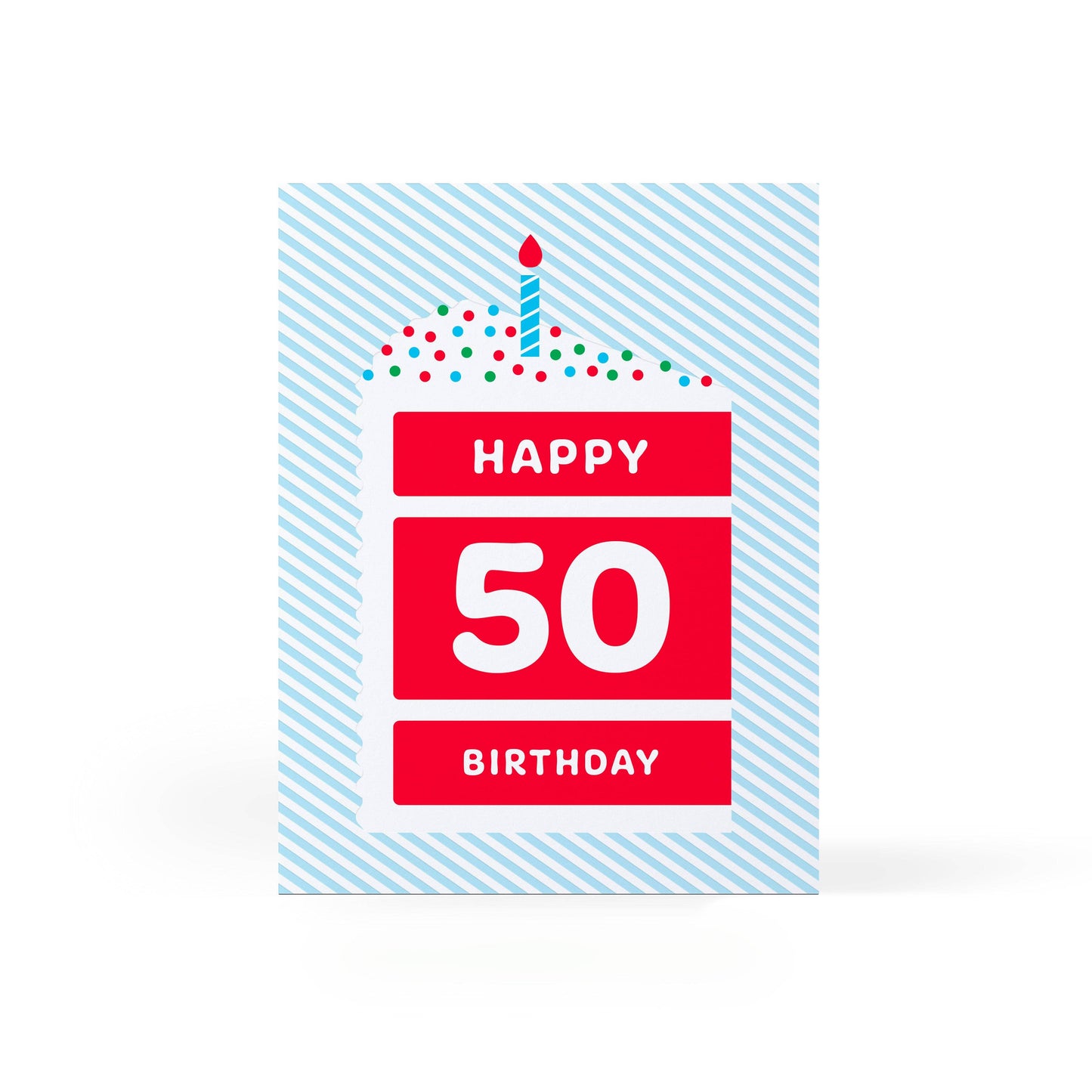 Happy 50 Cake Birthday Card