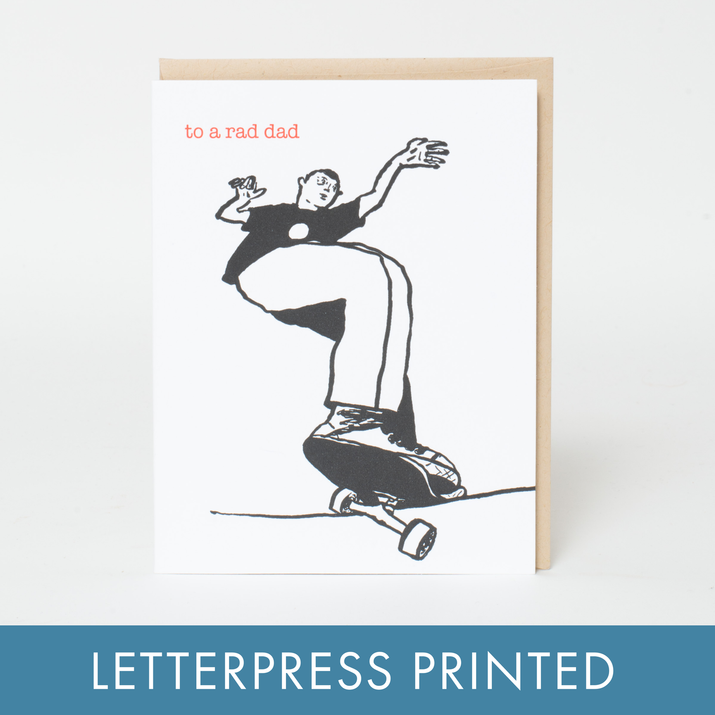 Skater Dad Father's Day Greeting Card by Russ Pope