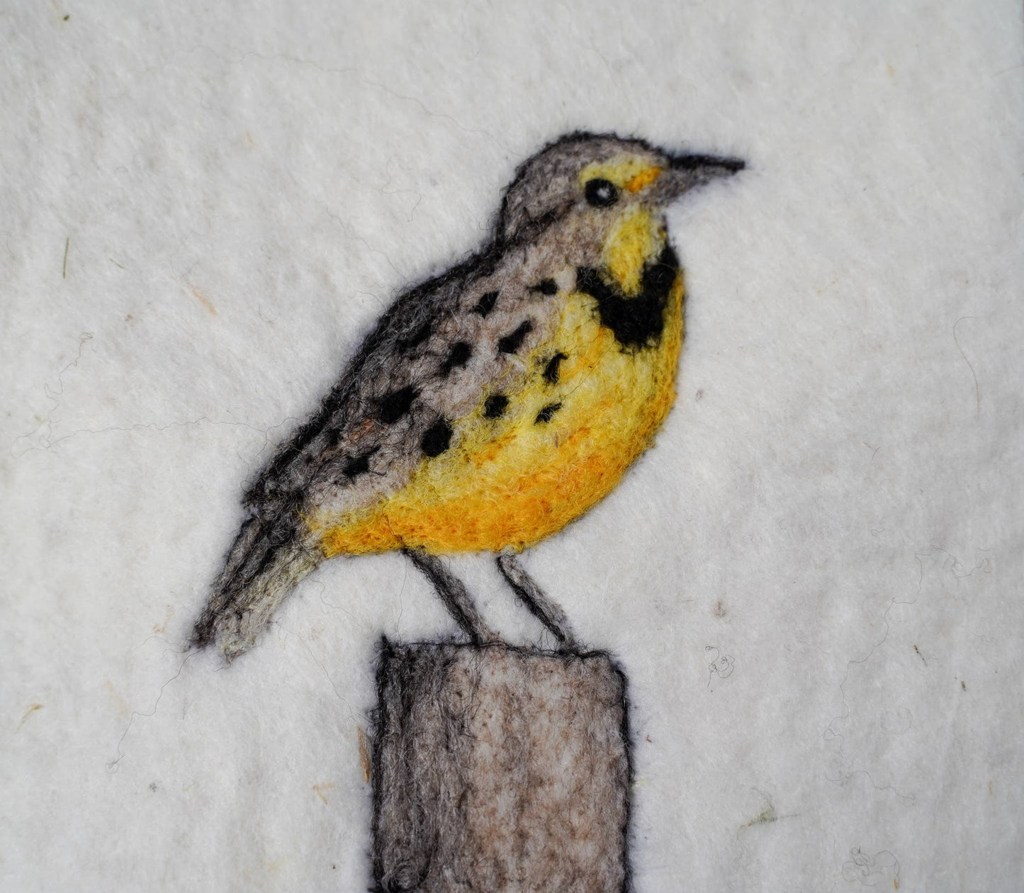 Meadowlark Painting with Wool Needle Felting Kit
