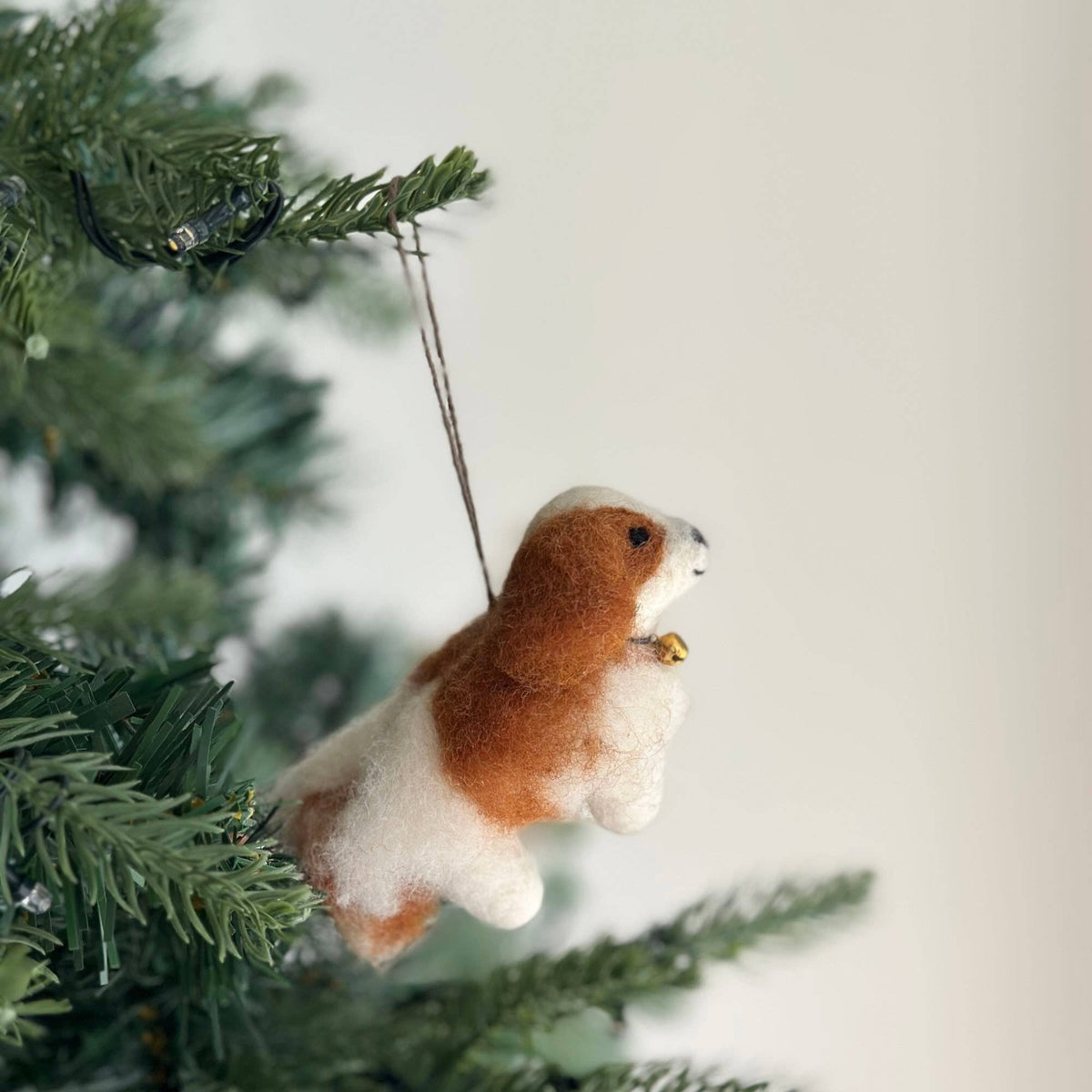 Felt Ornament - Cavalier King Charles Spaniel Dog: Without Hat