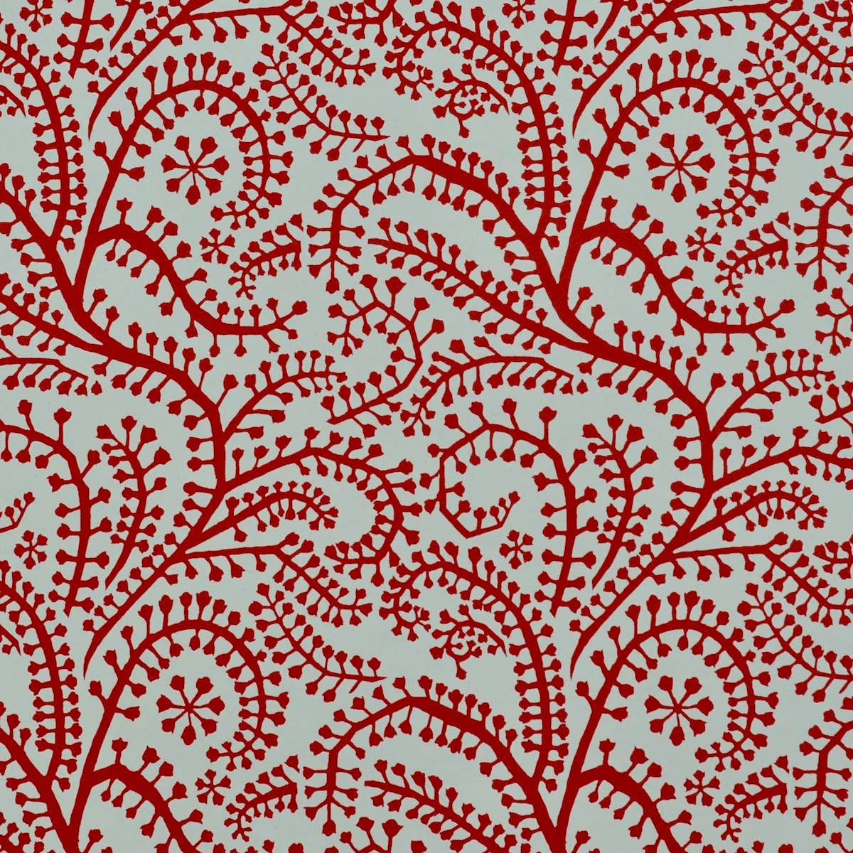 Patterned Paper Seaweed Paisley Crimson