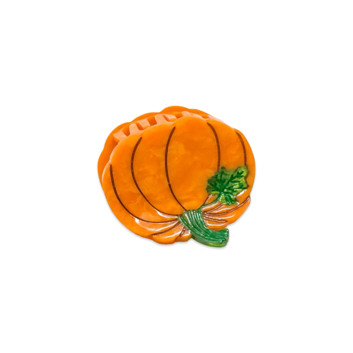 Mini Pumpkin Hair Claw Clip