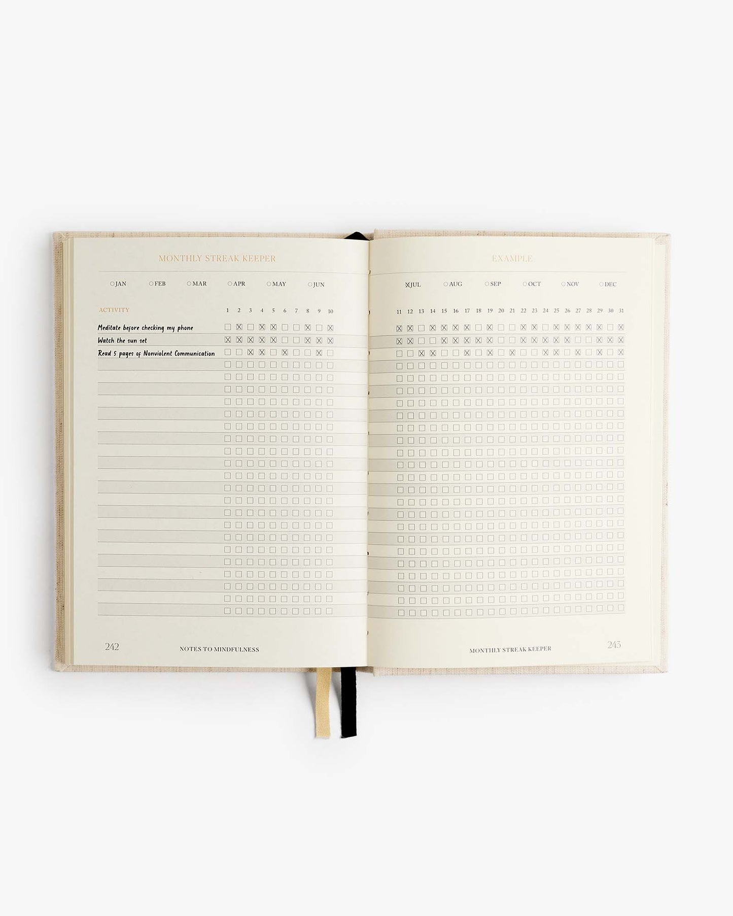 Notes to Mindfulness Journal Oat - Daily Guided Reflection