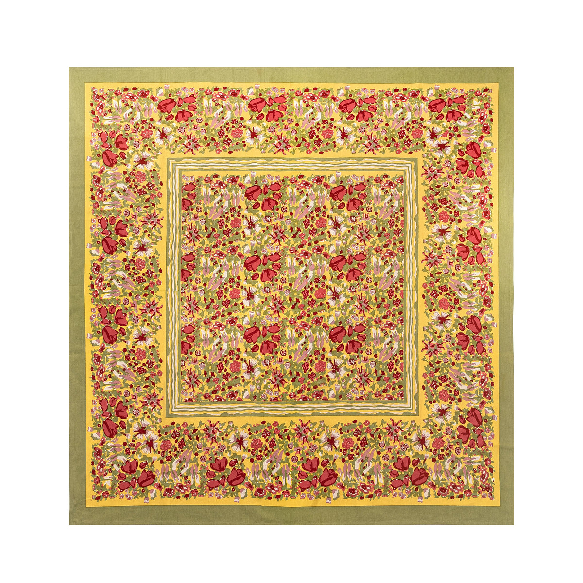 Jardin Red & Green Tablecloth
