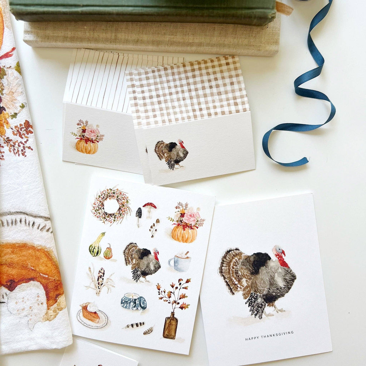 Thanksgiving notecards: Set of 8