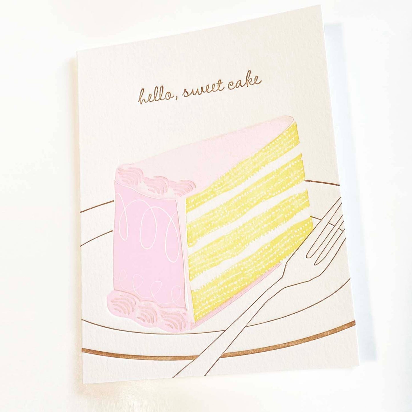 Hello Sweet Cake A2 Card