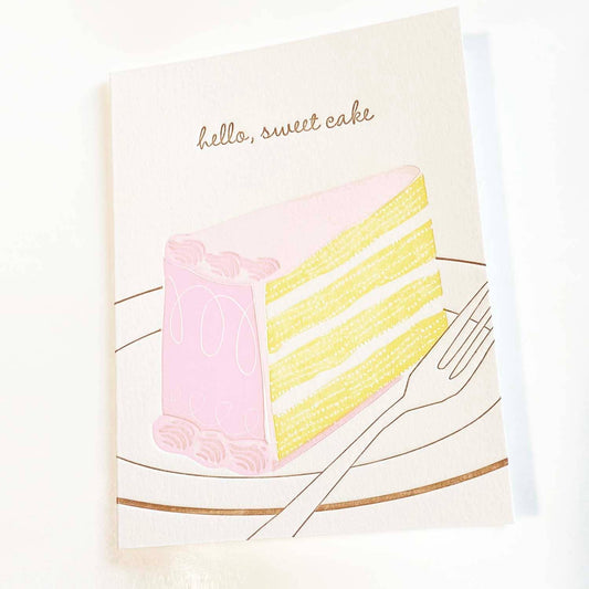 Hello Sweet Cake A2 Card