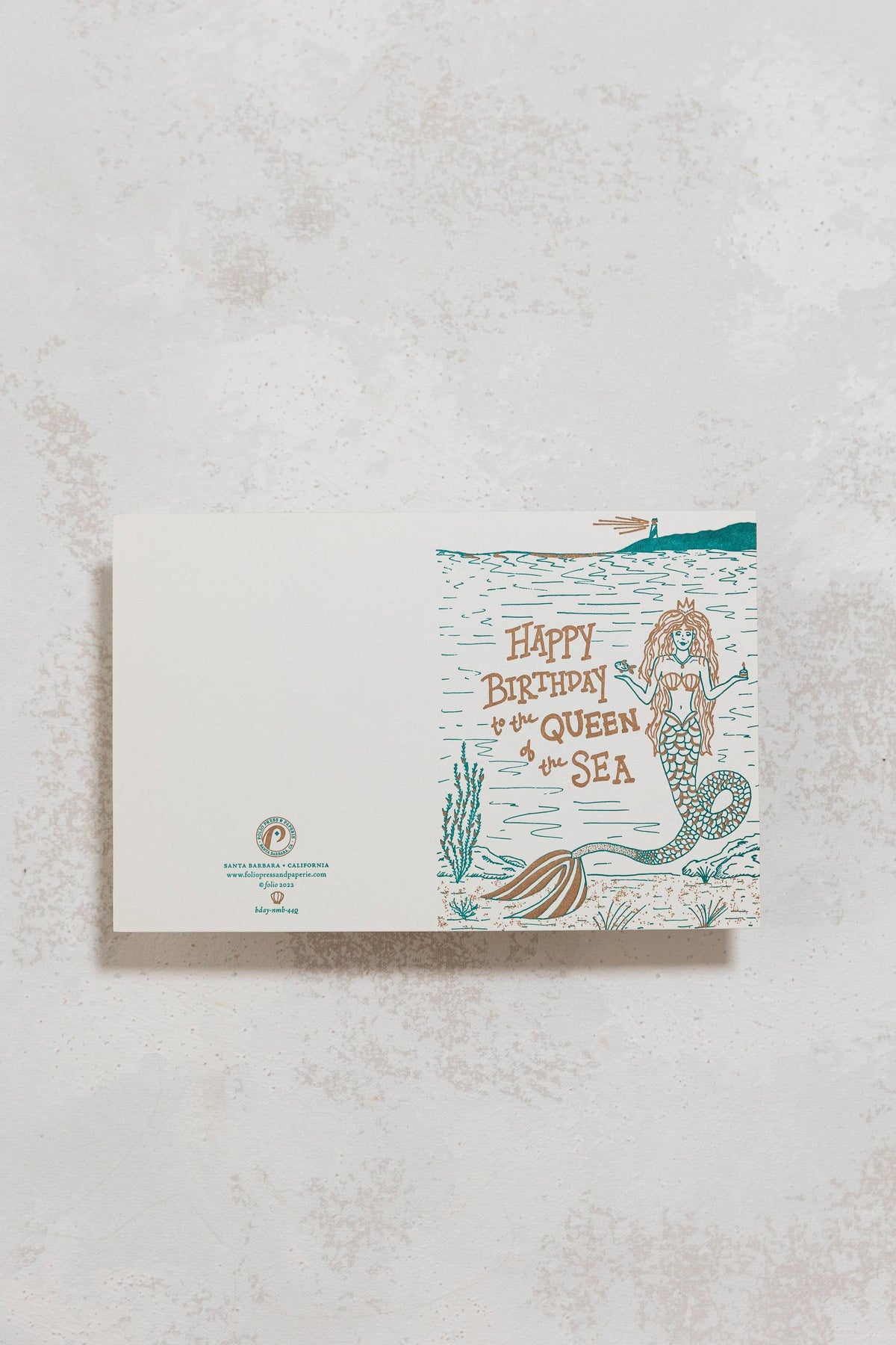 The Queen Of The Sea Birthday Card