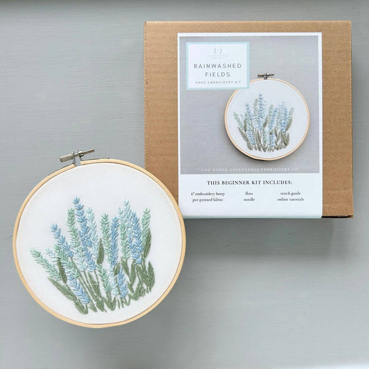 Hand Embroidery KIT - Rainwashed Fields