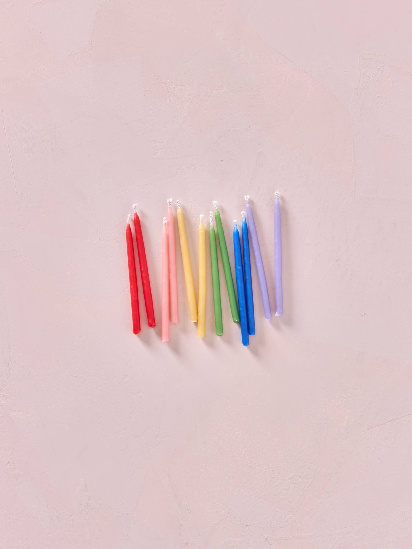 Hand-dipped 100% Beeswax Birthday Candles | Rainbow