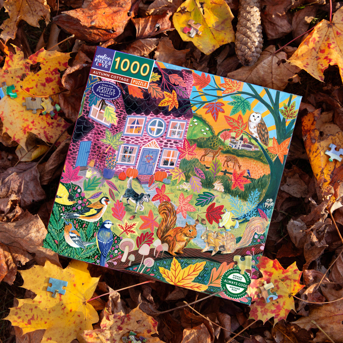 Autumn Cottage 1000 Piece Puzzle