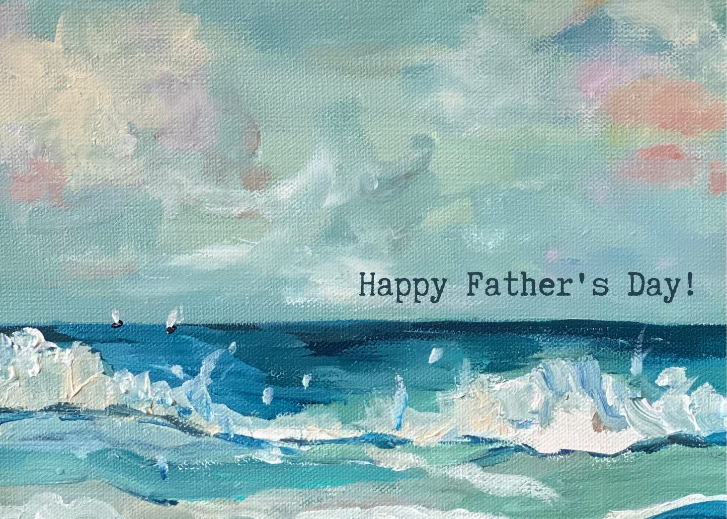 Father's Day Seascape Greeting Card