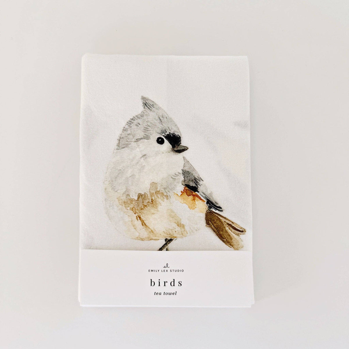Birds tea towel