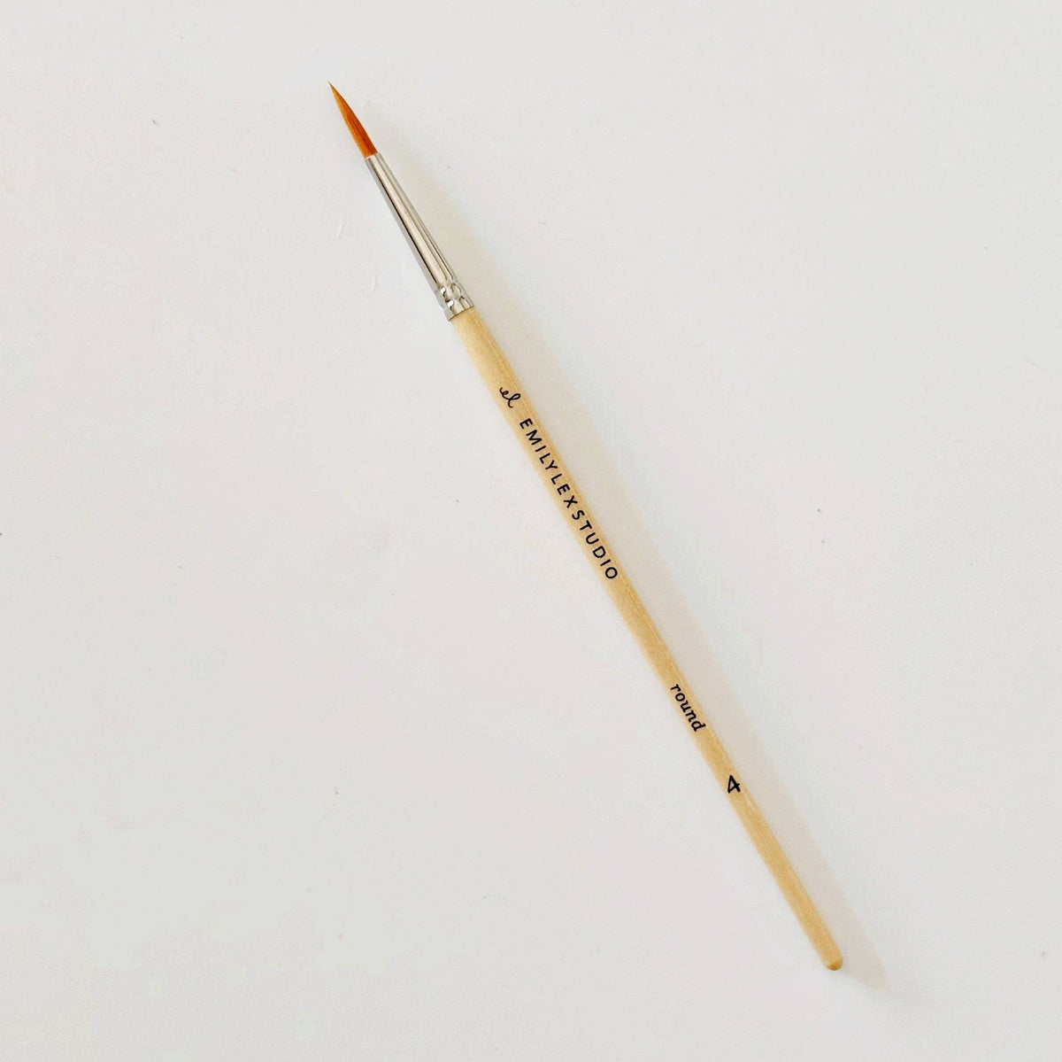 Emily Lex Watercolor paintbrush set of five wood brushes